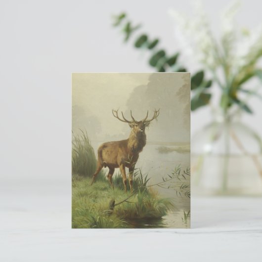 Carte Postale Peinture de Red Deer (Debout devant)