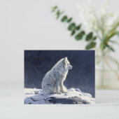 Carte Postale Peinture de renard arctique (Debout devant)