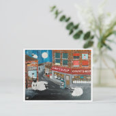 Carte Postale Peinture de Sheep Town par Alfred Fox Collectable (Debout devant)