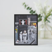 Carte Postale Peinture de Snow Town par Alfred Fox (Debout devant)