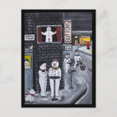 Carte Postale Peinture de Snow Town par Alfred Fox (Devant)