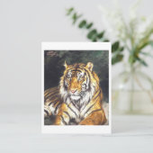 Carte Postale Peinture de Tigre (Debout devant)