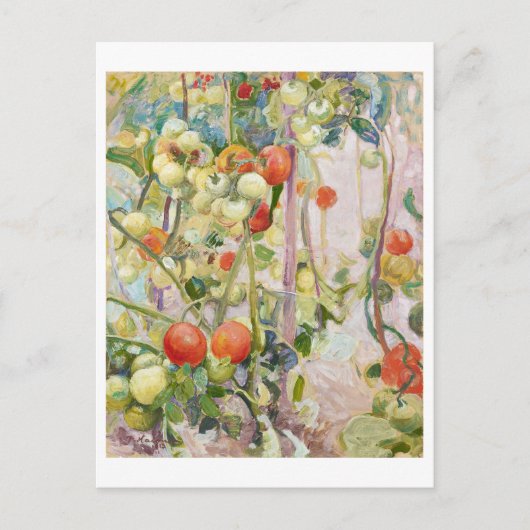 Carte Postale Peinture de tomates par Pekka Halonen (Devant)