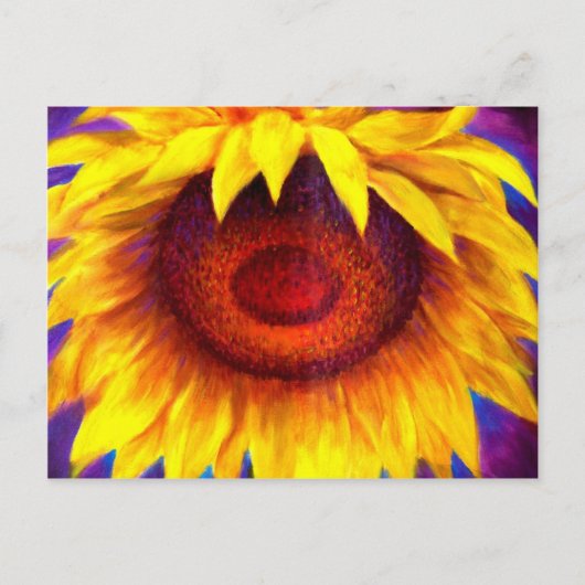 Carte Postale Peinture de tournesol - Multi (Devant)