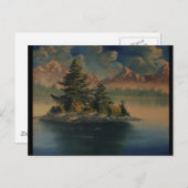 Carte Postale Peinture de tranquillité à Lakeside (Devant / Derrière)