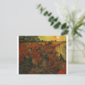 Carte Postale Peinture de Van Gogh : Le vignoble rouge (Debout devant)