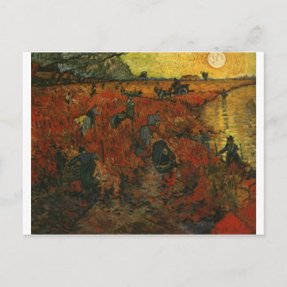 Carte Postale Peinture de Van Gogh : Le vignoble rouge