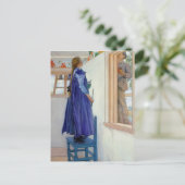 Carte Postale Peinture décorative Suzanne sur mur (Debout devant)