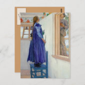 Carte Postale Peinture décorative Suzanne sur mur (Devant / Derrière)