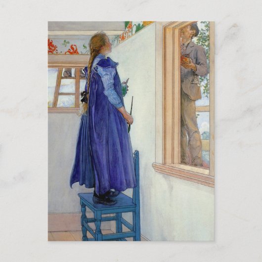 Carte Postale Peinture décorative Suzanne sur mur (Devant)