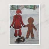 Carte Postale Peinture des amis de Festive par Alfred Fox Collec (Devant)