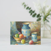 Carte Postale Peinture Des Bateaux De Fruits Et De Poteries (Debout devant)