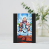 Carte Postale Peinture des chefs indiens célèbres Histoire améri (Debout devant)