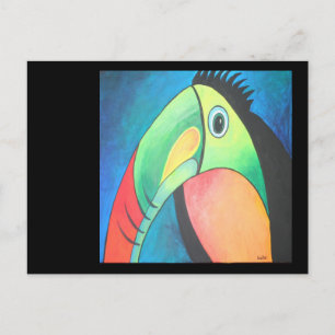 Carte Postale Peinture dessinée Toucan Childlike