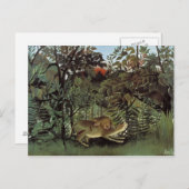 Carte Postale Peinture d'Henri Rousseau (Devant / Derrière)