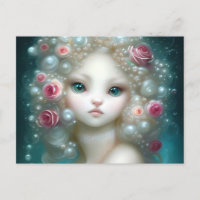 Peinture d'Imaginaire d'un chat bébé blanc Fuffy