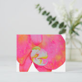 Carte Postale Peinture d'orchidée rose (Debout devant)