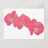 Carte Postale Peinture d'orchidée rose (Devant)