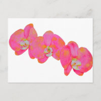 Peinture d'orchidée rose