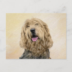 Carte Postale Peinture d'Otterhound - Joli art original de chien