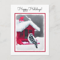 Peinture Downy Woodpecker - Art original pour oise