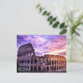 Carte Postale Peinture du Colisée à Rome au coucher du soleil (Debout devant)