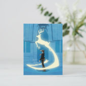 CARTE POSTALE PEINTURE DU PATRONUS™ D'HARRY POTTER (Debout devant)