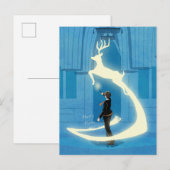 CARTE POSTALE PEINTURE DU PATRONUS™ D'HARRY POTTER (Devant / Derrière)