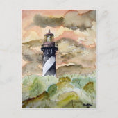 Carte Postale Peinture du phare St Augustine Florida (Devant)