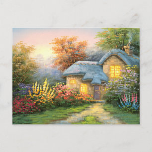 Carte Postale Peinture D'Un Cottage Privé