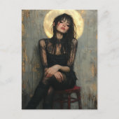 Carte Postale Peinture d'une belle femme (Devant)