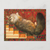 CARTE POSTALE PEINTURE EN CHAT (Devant)