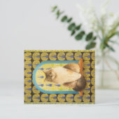 CARTE POSTALE PEINTURE EN CHAT (Debout devant)