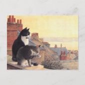 CARTE POSTALE PEINTURE EN CHAT (Devant)