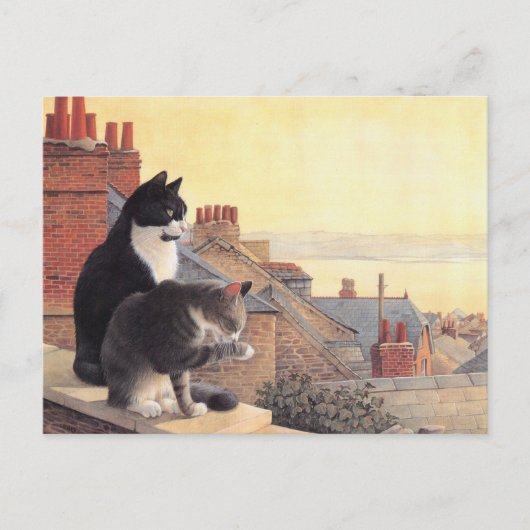 CARTE POSTALE PEINTURE EN CHAT (Devant)