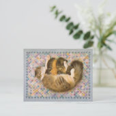 CARTE POSTALE PEINTURE EN CHAT (Debout devant)