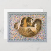 CARTE POSTALE PEINTURE EN CHAT (Devant / Derrière)