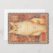 CARTE POSTALE PEINTURE EN CHAT (Devant / Derrière)