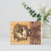 CARTE POSTALE PEINTURE EN CHAT (Debout devant)