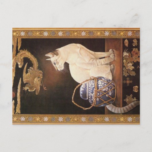 CARTE POSTALE PEINTURE EN CHAT (Devant)