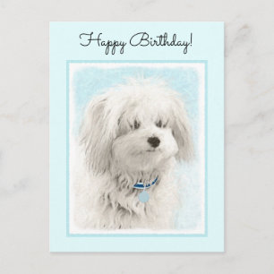 Carte Postale Peinture en coton de Tuléar - Joli art original po