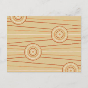 Carte Postale Peinture en ligne et en cercle autochtone
