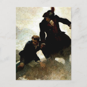 Carte Postale Peinture « Enlevé » par NC Wyeth