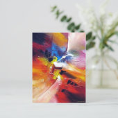 Carte Postale Peinture expressionnisme abstrait (Debout devant)