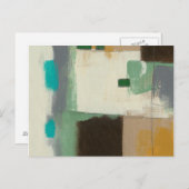 Carte Postale Peinture expressionniste avec pointes de brosse lo (Devant / Derrière)