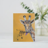 Carte Postale Peinture faciale de girafe (Debout devant)