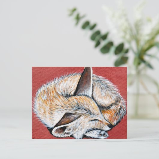 Carte Postale Peinture Fennec Fox (Debout devant)
