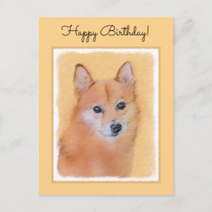 Carte Postale Peinture finlandaise Spitz - Jote Original Chien A