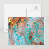 Carte Postale Peinture florale (Devant / Derrière)