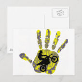 Carte Postale Peinture fraîche Moto (Devant / Derrière)